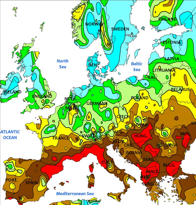 precipitations mars 2019