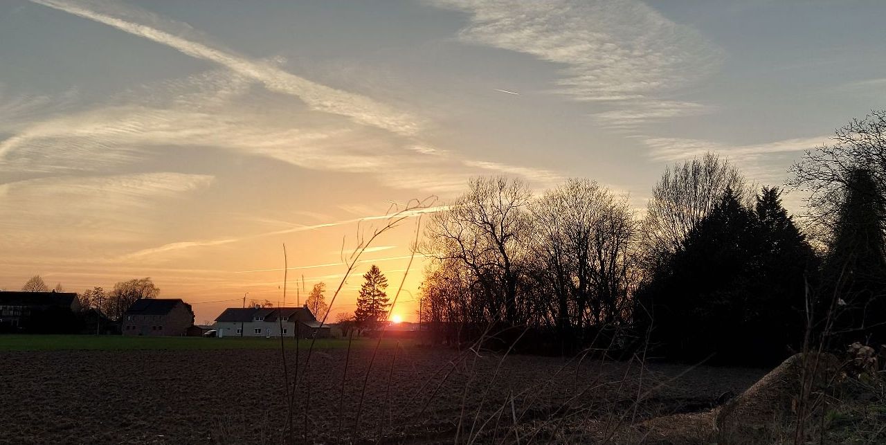 Plaines enneigées à Braine-l'Alleud