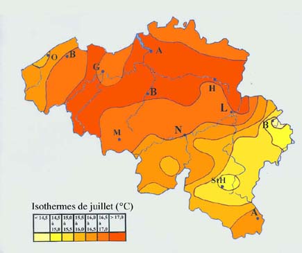 Isotherme de Juillet